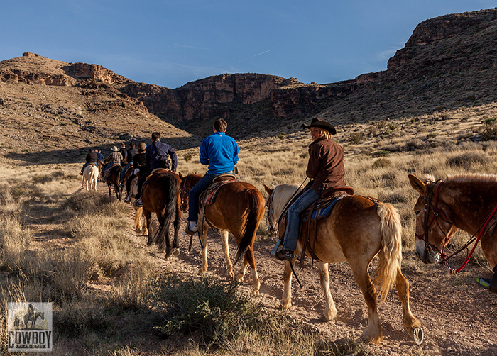 Headed towards the picture stop while Horseback Riding in Las Vegas at Cowboy Trail Rides in Red Rock Canyon